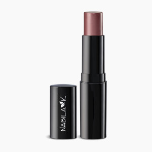 A "Nabila K" beauty pencil in the shade "Shiraz," featuring a sleek black casing with the brand logo, ideal for adding a touch of color to lips or cheeks.